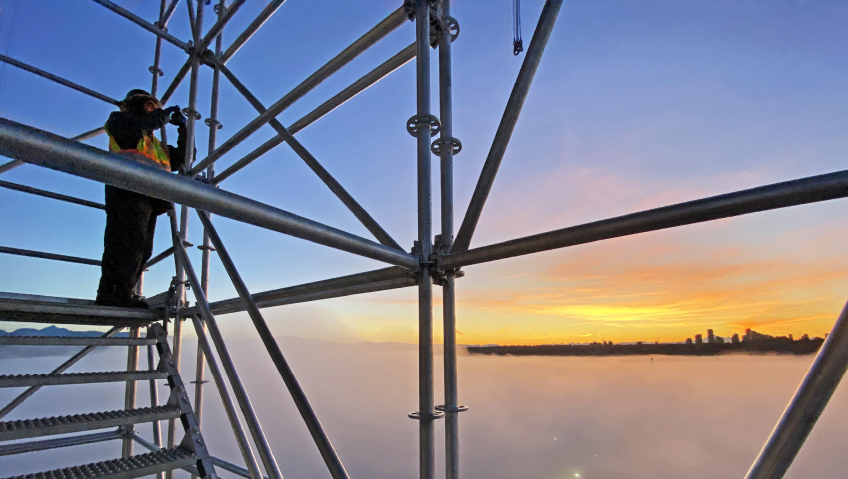 Scaling New HeightsSkyline Scaffold